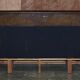 Restored and hand-dyed leather Chesterfield sofa
