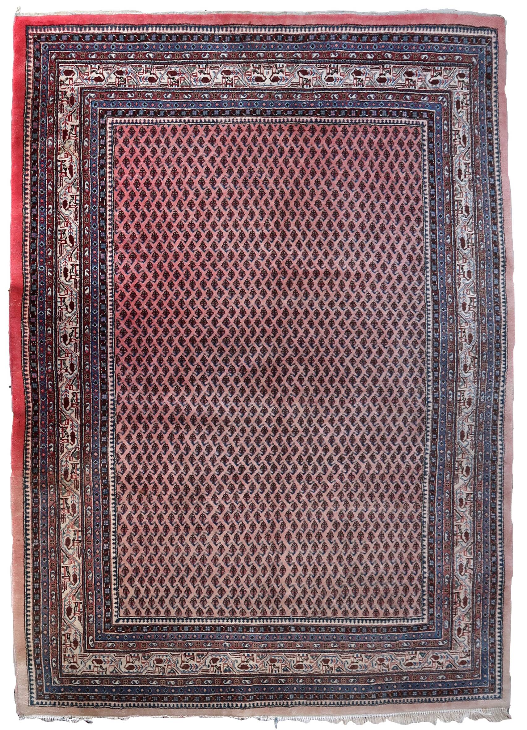 Tapis Seraband Vintage Fait Main en Laine – 194 x 274 cm