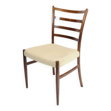 Chaise de salle à manger - Palissandre - Tissu en laine légère - N.O. Møller - Années 1960