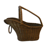 Old wicker bottle holder