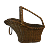 Old wicker bottle holder