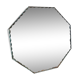 Octagonal beveled mirror