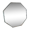 Octagonal beveled mirror