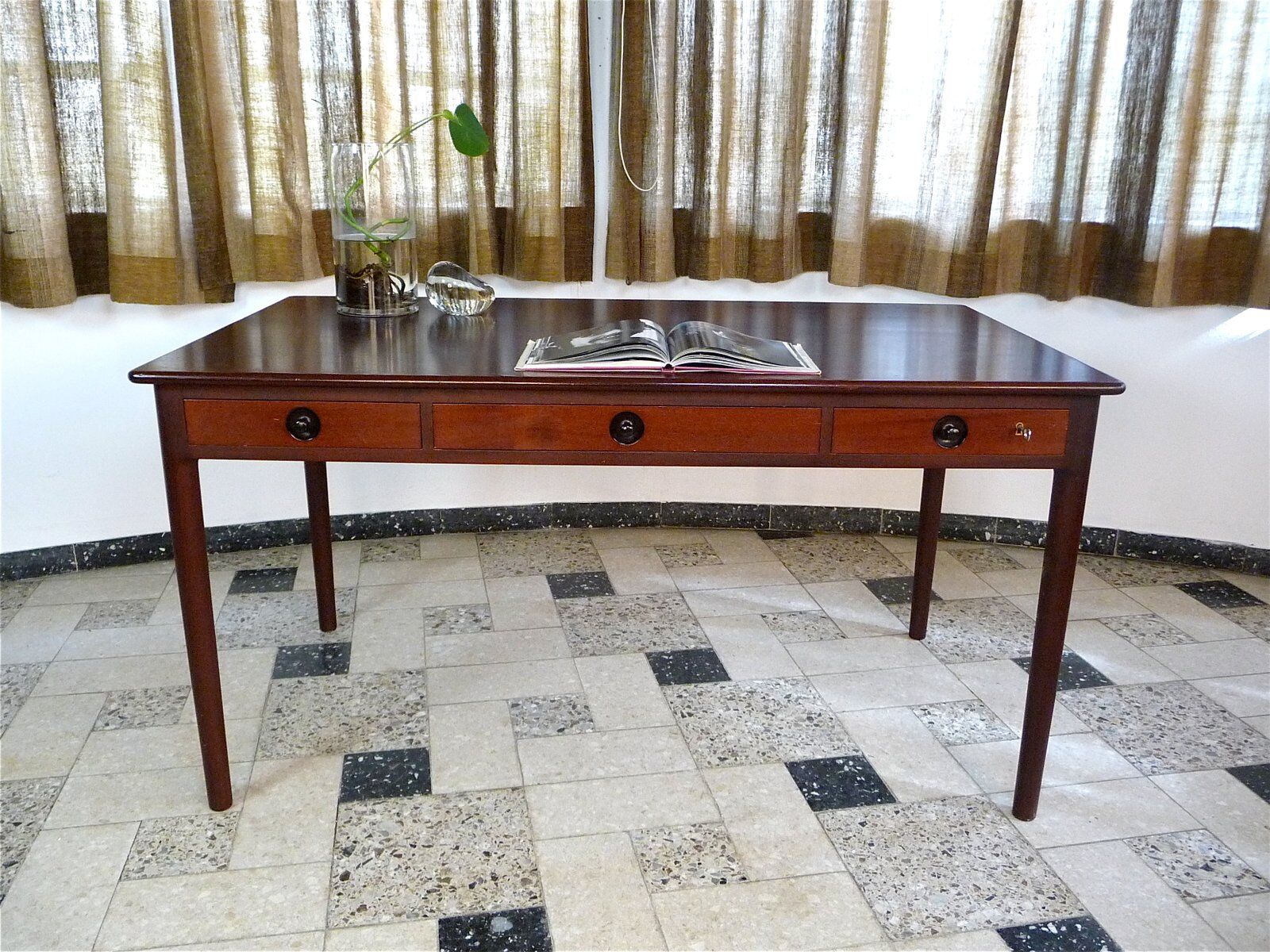 Bureau en acajou par Hans J. Wegner pour PP Møbler, Danemark 1955