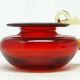 Modernist candle holder, glass, designed by B. Świstacka, Poland, 1970s