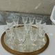 11 vintage glasses liqueur 1970