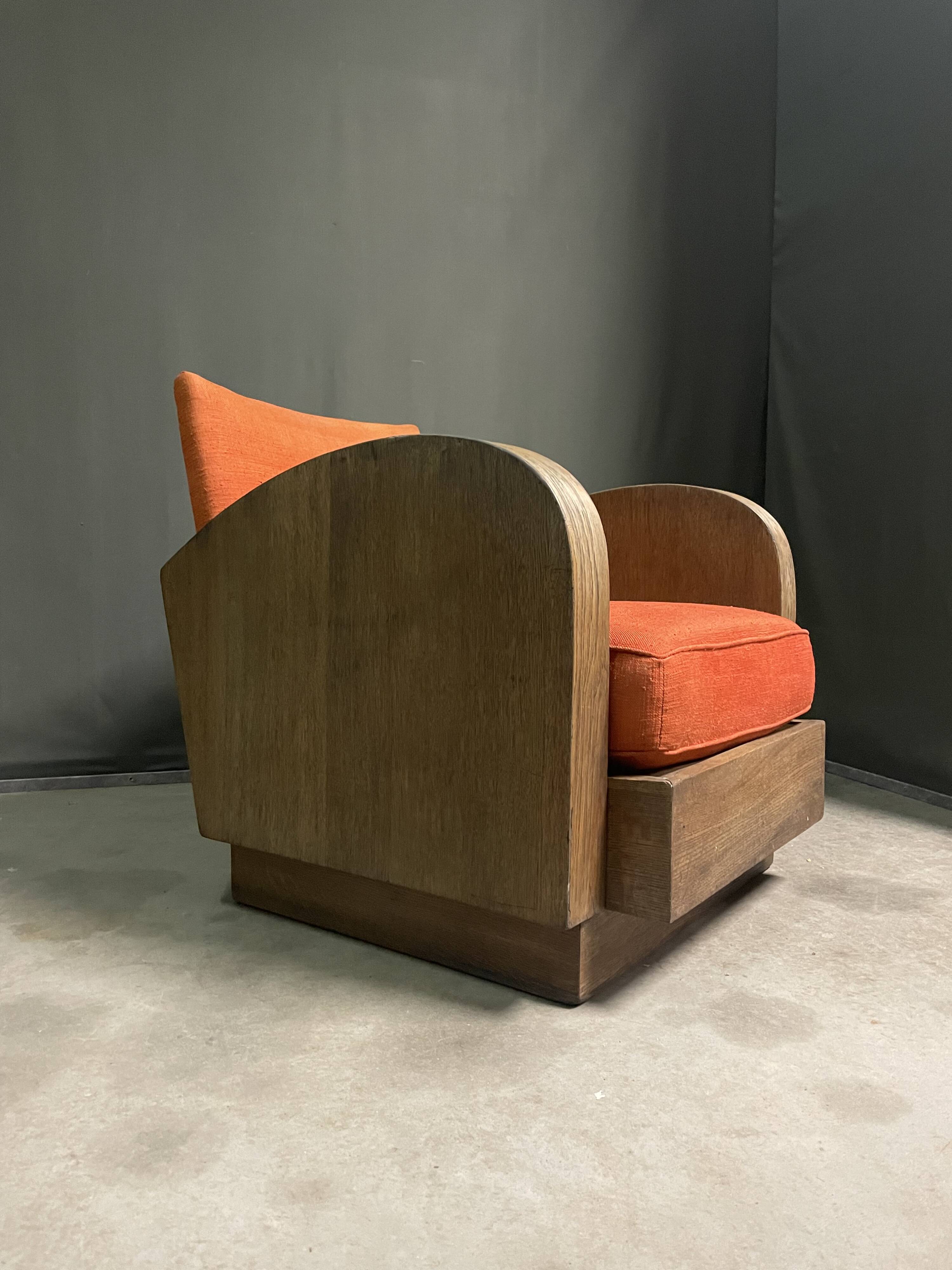 1920's art deco lounge chair