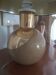 80s golden glass lamp