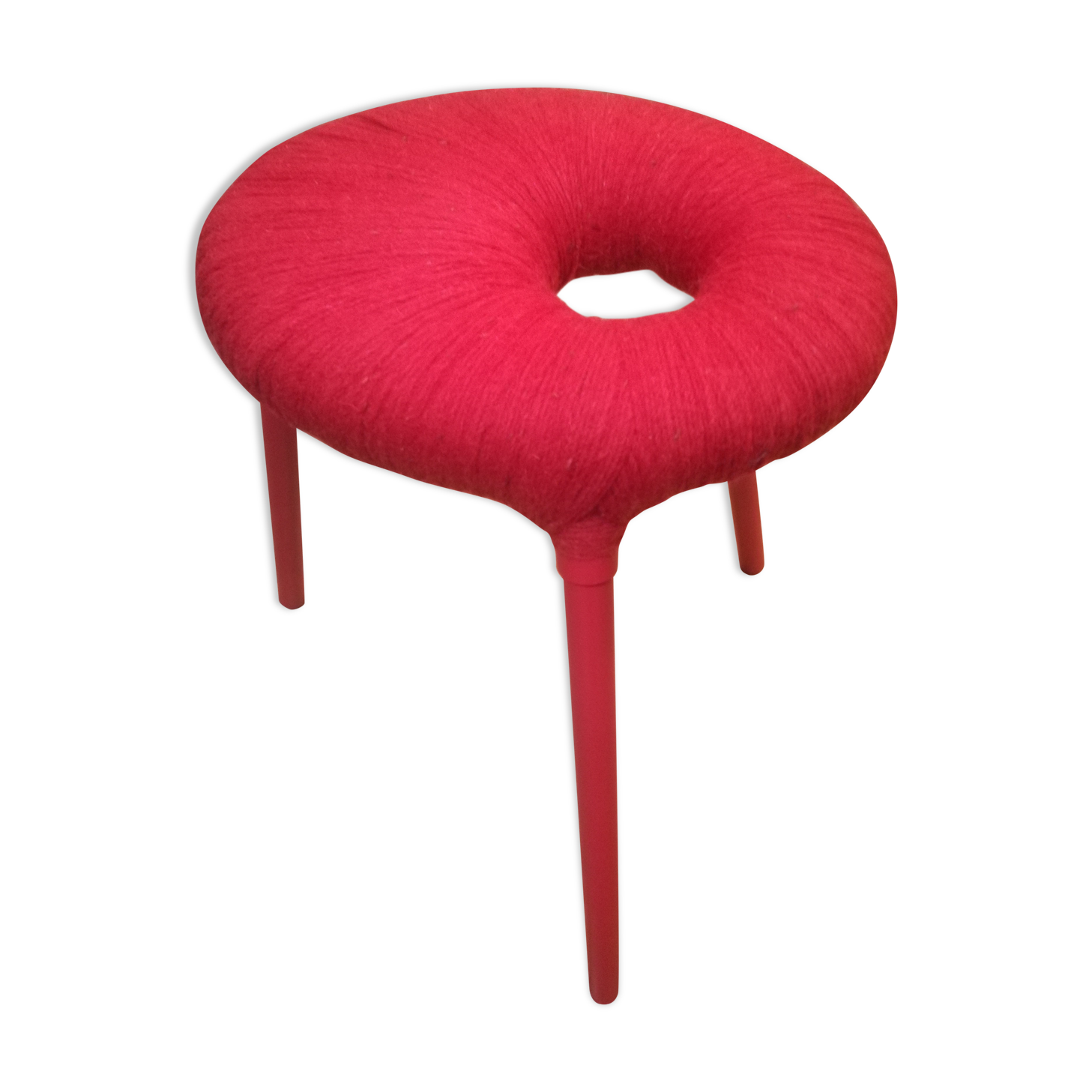 Eskilstuna stool for Ikea in wool and metal