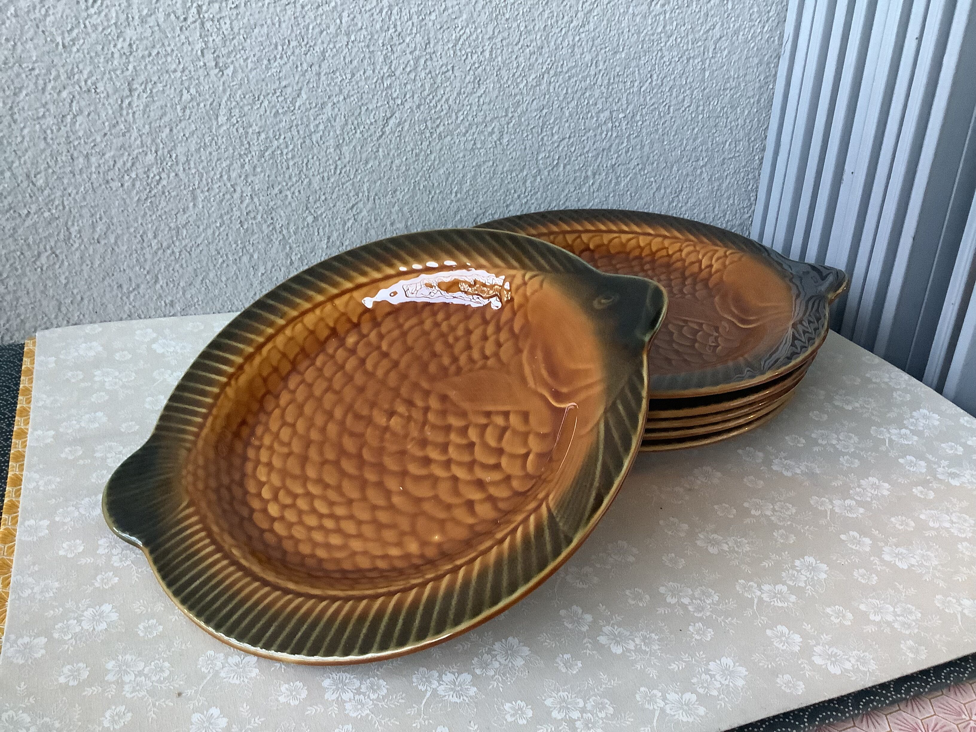 Sarreguemines fish plates