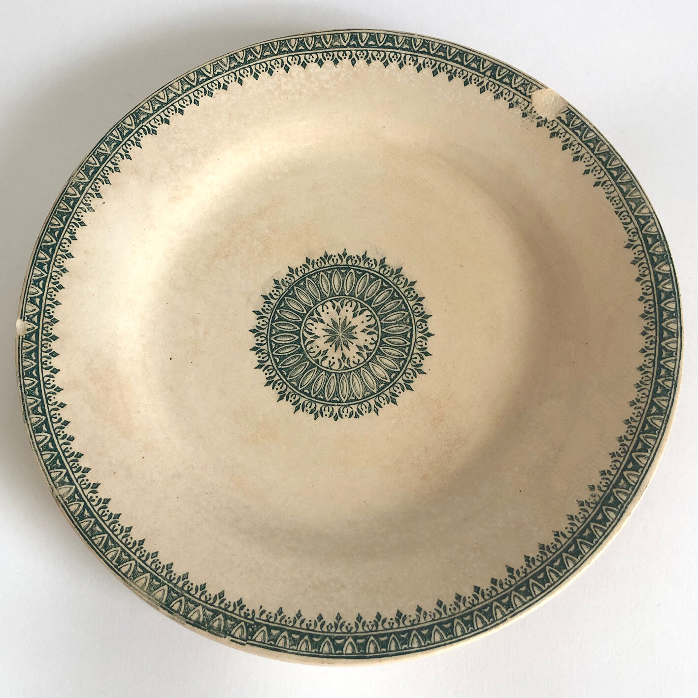 Old flat plates Creil Montereau