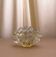 20th century clear Murano glass centerpiece with gold powder