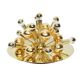 Sputnik ceiling lamp in brass or wall lamp by Cosack Germany 1970s