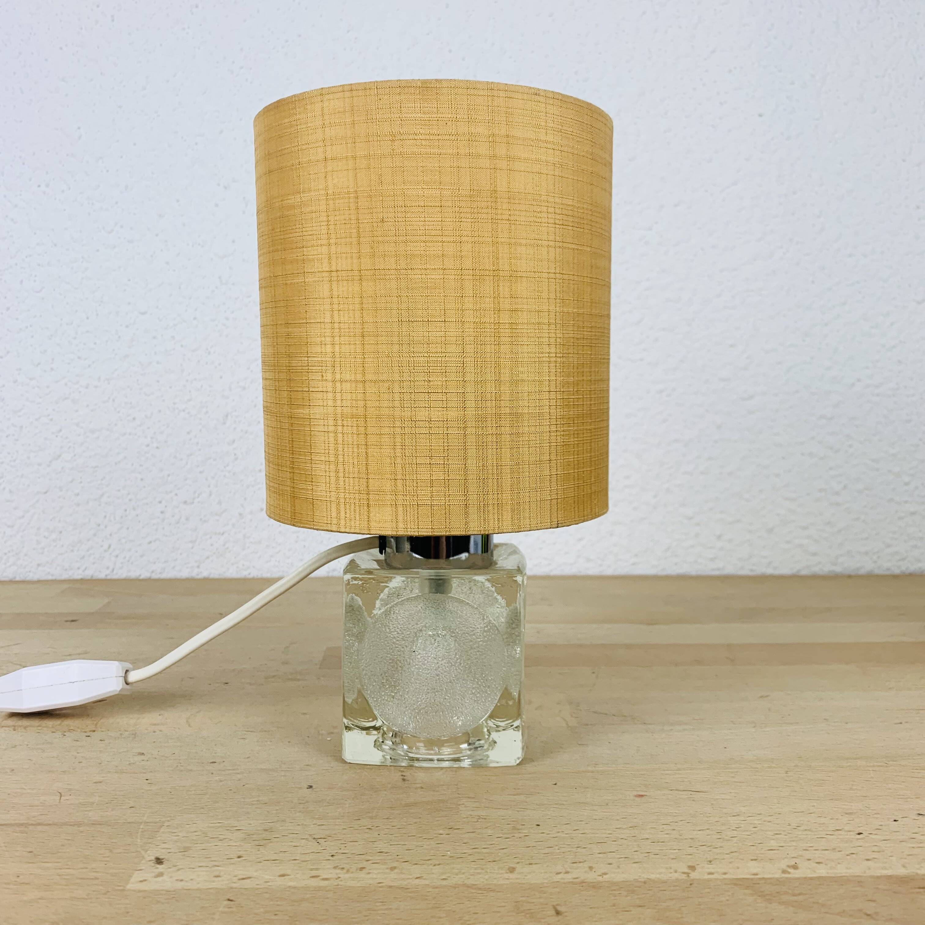 Murano glass cube lamp from the 70s