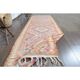 Orange Pink Turkish Oushak Vintage Handmade Wool Runner Rug  100x290