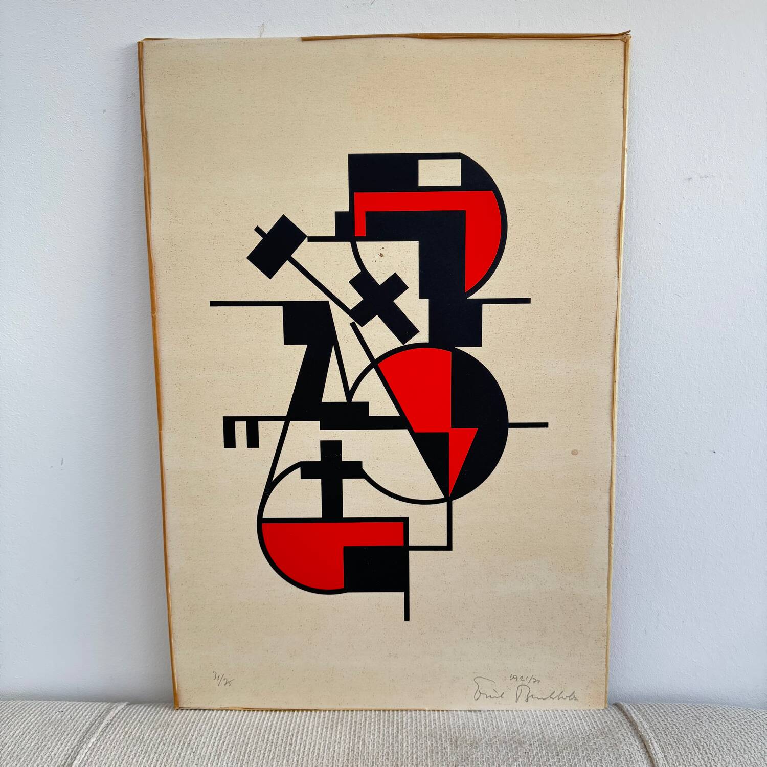 Erich Buchholz Composition Screenprint