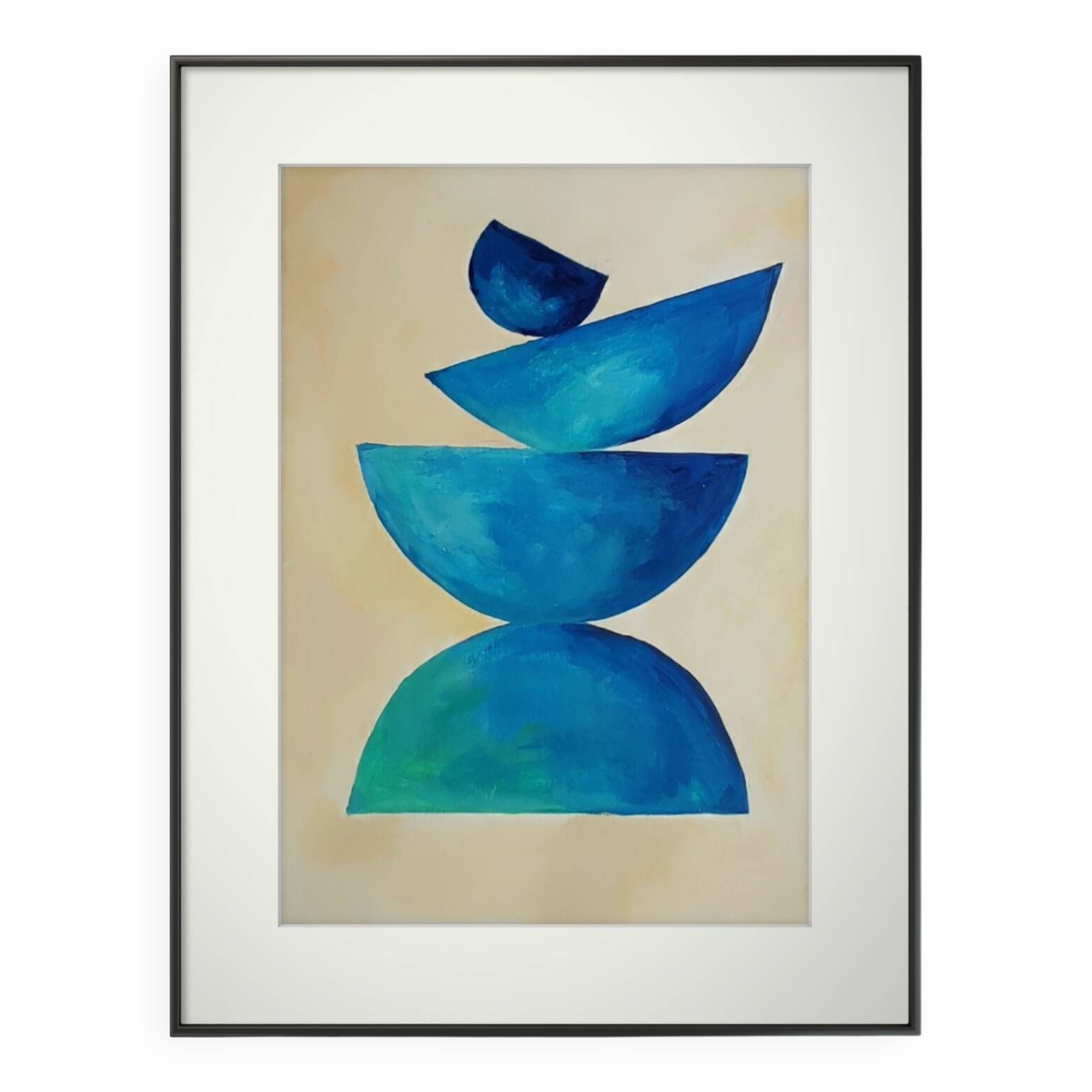 Minimalist geometric painting