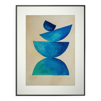 Minimalist geometric painting