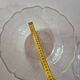 ensemble plat et saladier en verre vintage arcopal fleurs