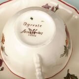 Coffee service in Sarreguemines earthenware, Agreste model.