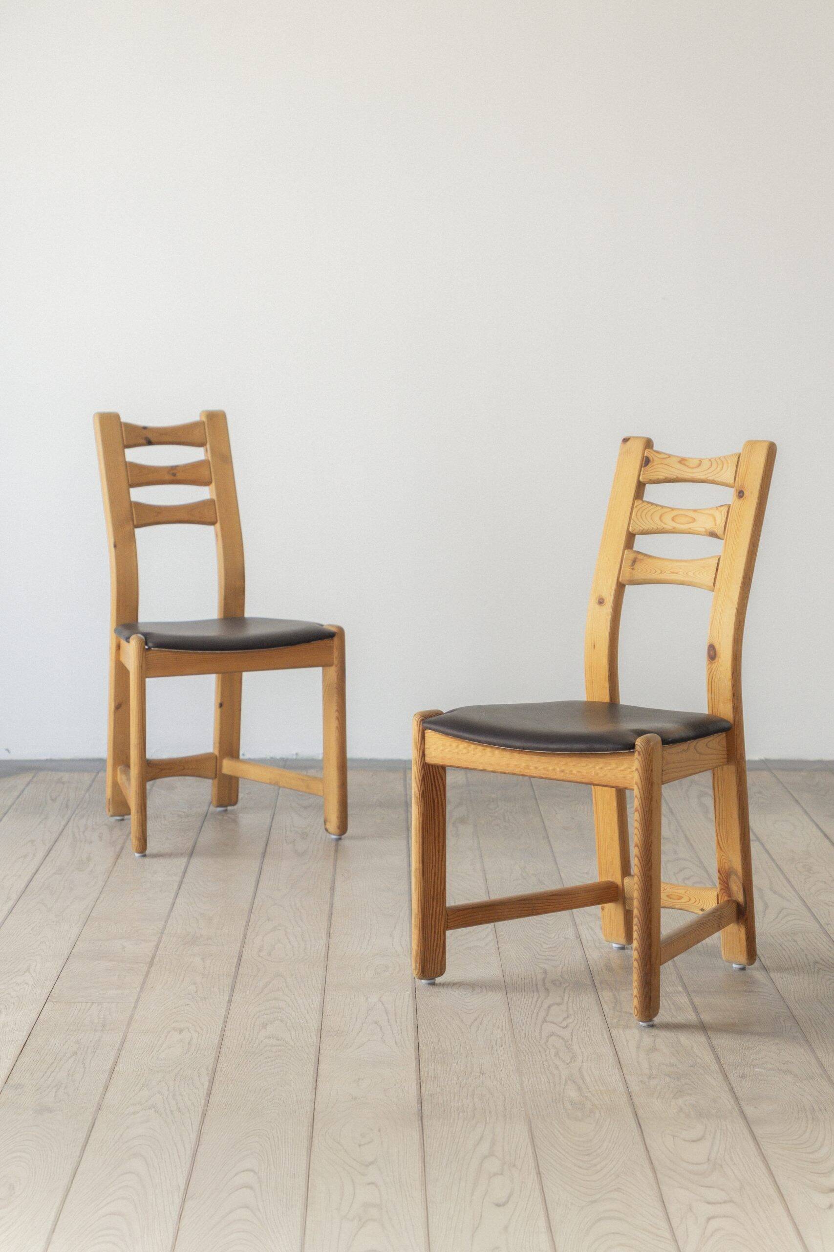 Chaises de salle à manger en pin Findahls Møbelfabrik (ensemble de trois)