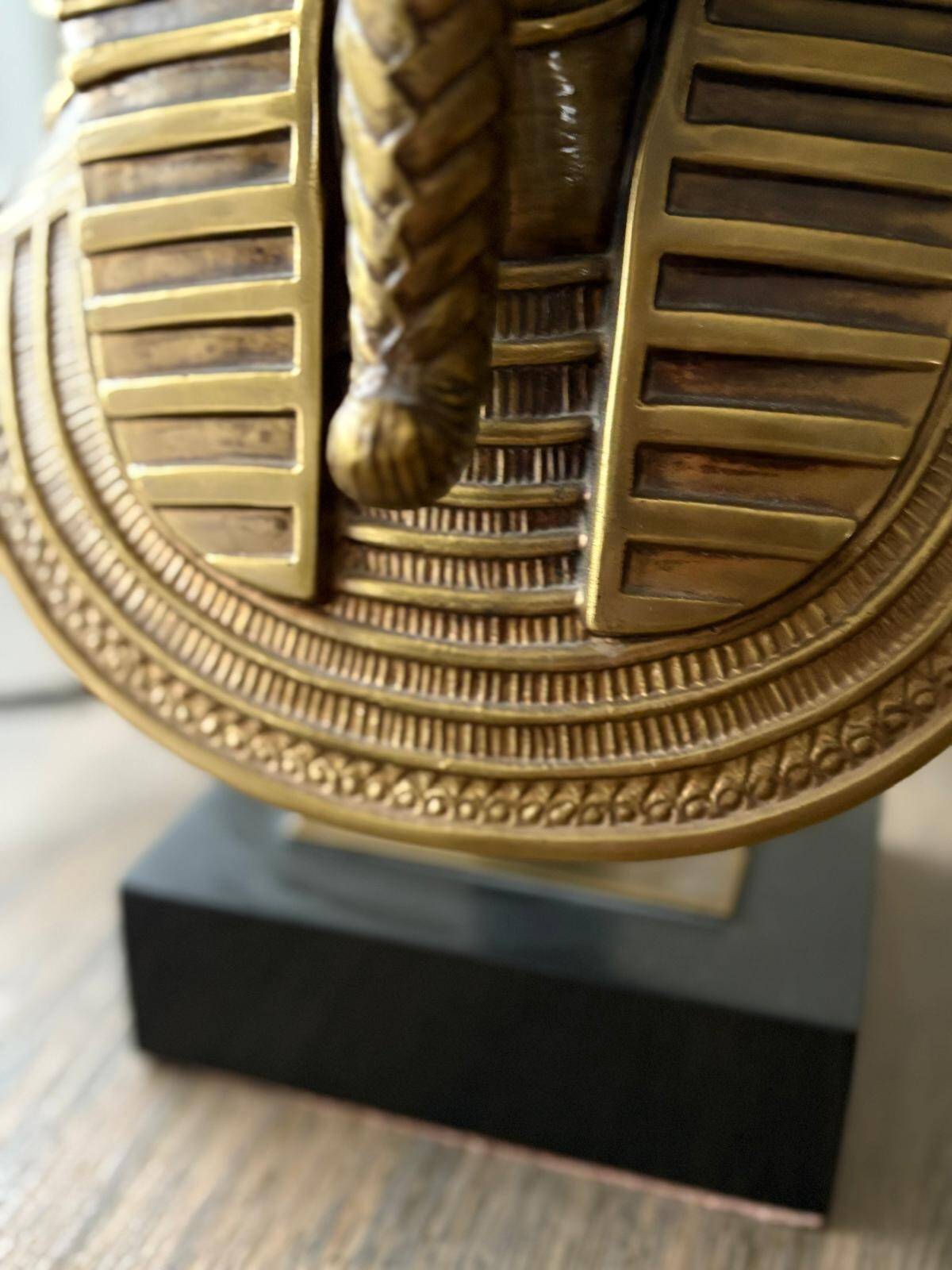 Pharaoh lamp 7 brass marble at Maison Jansen & Deknudt lighting