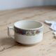 Ivory iron earth chocolate cup - Polychrome frieze decoration
