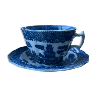 Tasse à thé et soucoupe Blue Willow