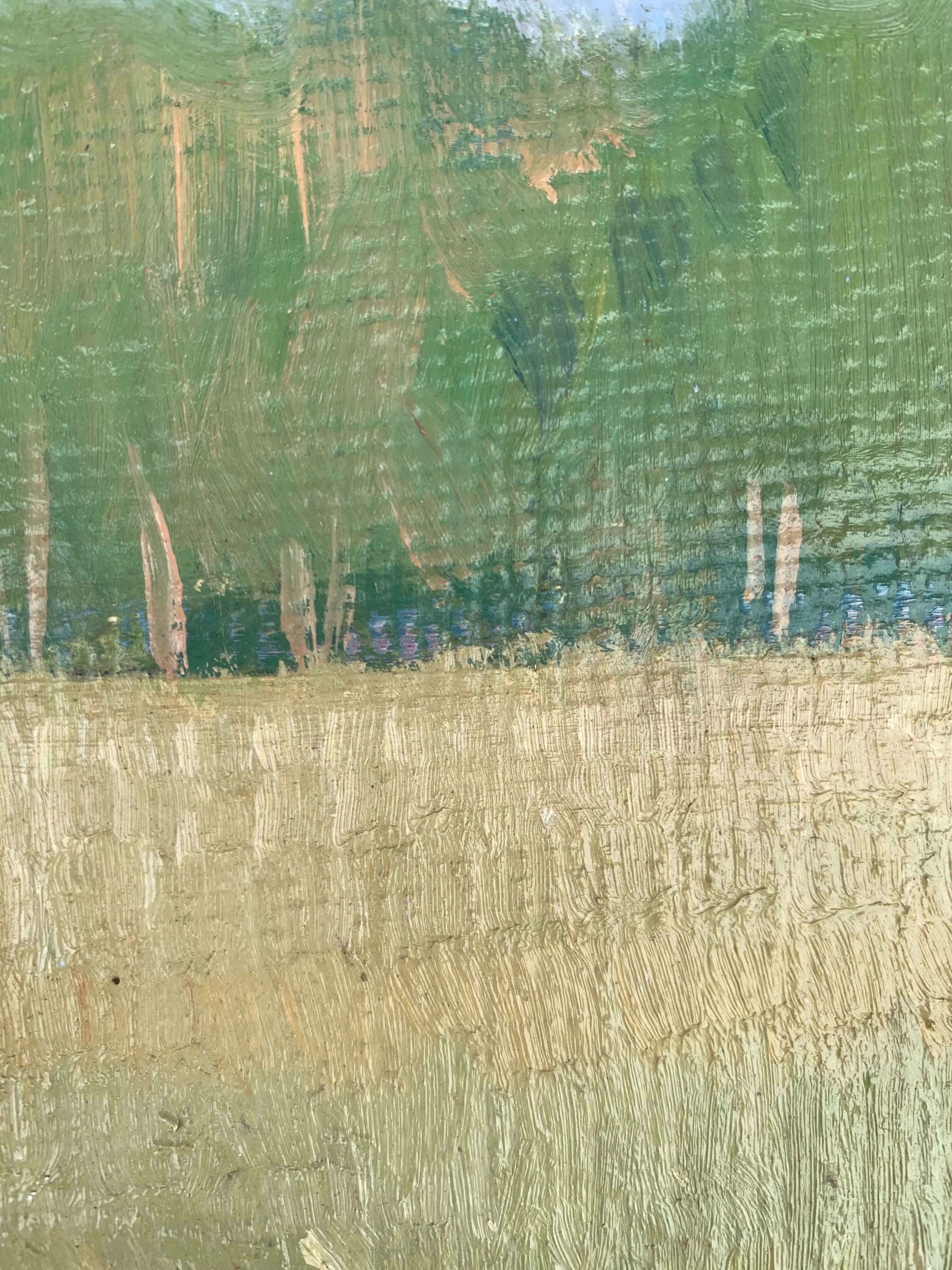 The clearing. Oil on cardboard 1920