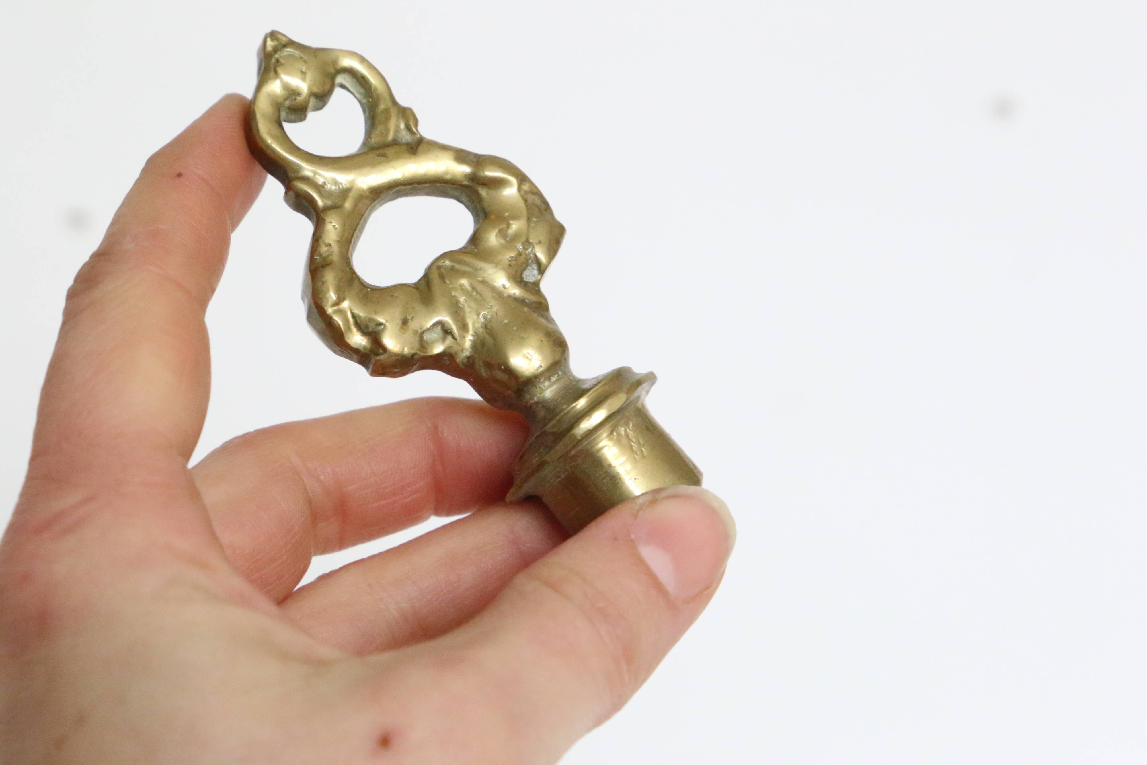 Candelabra and its smother, 5 lights, bronze