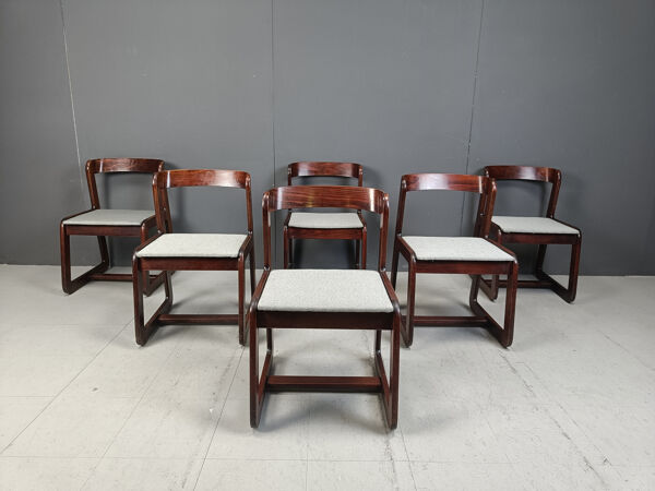 Chaises de salle à manger vintage par Mario Sabot, années 1970