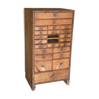 Former craft furniture with watchmaker's layette drawers