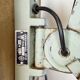 Green Industrial Scissor Wall Lamp from Elektroinstala, 1960s