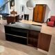 Art Deco Desk in Black Lacquer, Walnut & Metal, France, 1930s-1940s