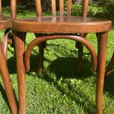 6 Fischel bistro chairs with labels, circa 1930