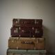Vintage suitcases of the 1950