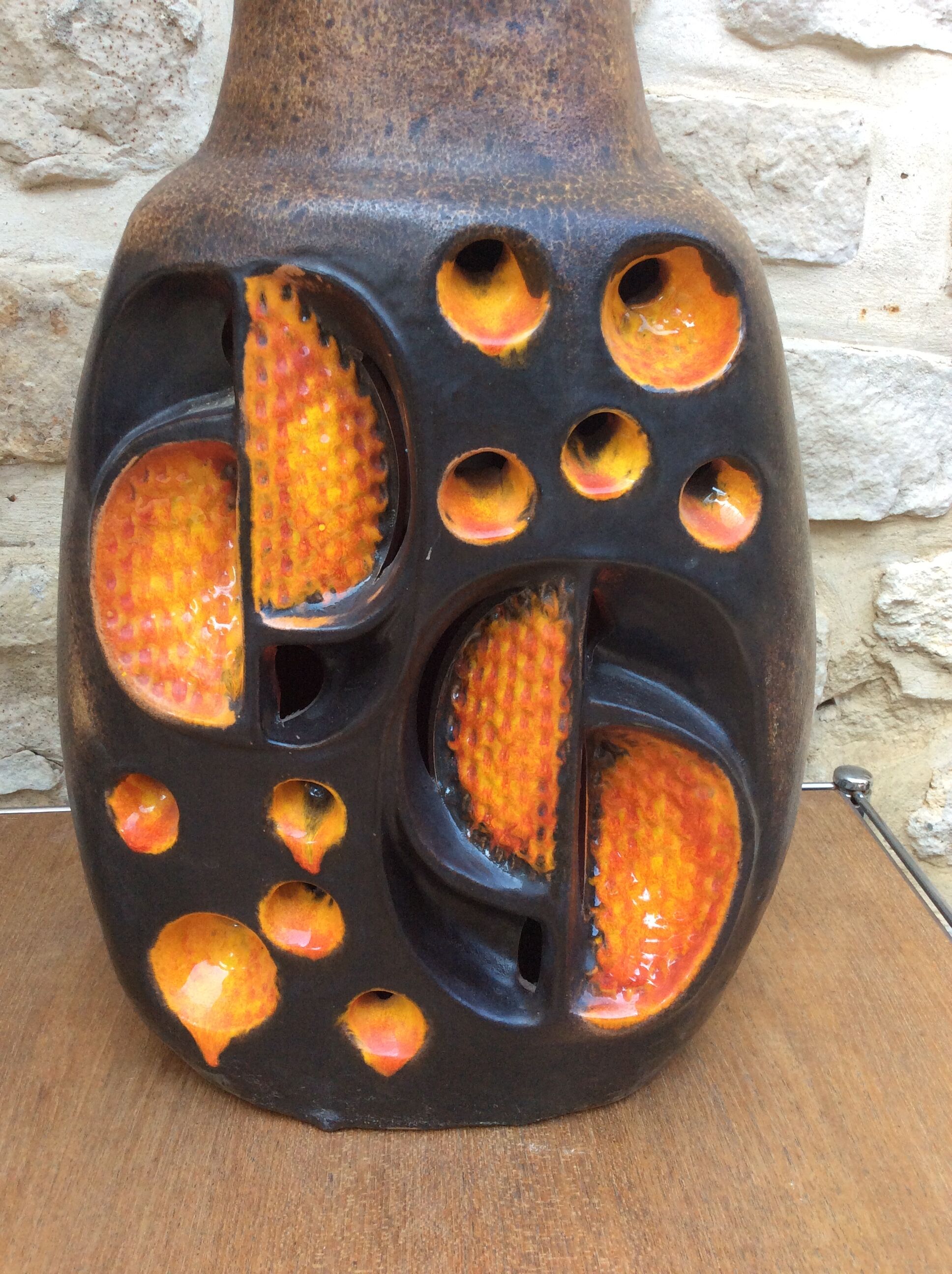 Ceramic floor lamp foot