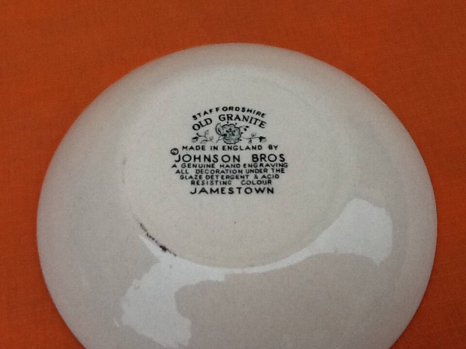 Johnson Bros Old Granite Staffordshire Ceramic Bowl / Trinket Tray