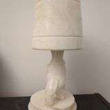 Elephant lamp in alabaster