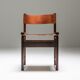 Zalszupin Jacaranda Dining Room Chairs with Saddle 1950 Cognac Leather Seats