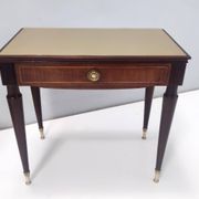 Pair of Beech and Ebonized Walnut Nightstands Attr. to Paolo Buffa, Italy