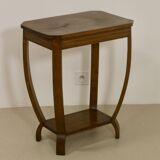 Art deco curved wood pedestal table ref bagatelle.