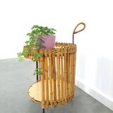 Bamboe trolley, bijzettafel