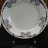 4 earthenware dinner plates OKAN model from Longchamp TERRE DE FER