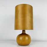 Scandinavian style wooden ball lamp, 1960s