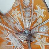 Bohemian crystal cut-glass Center