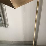 Floor lamp reading machine in vintage brass