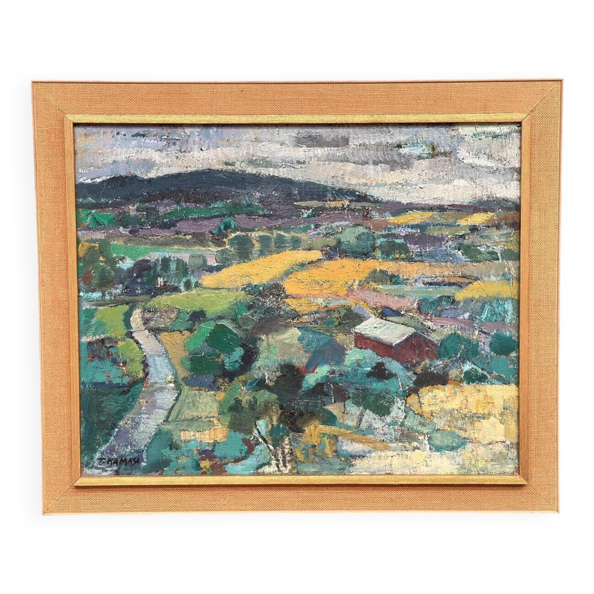 European Oil on Canvas – Landscape by Tadeusz Kamasa