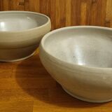 Set of 2 vintage salad bowls in Digoin stoneware Size 4