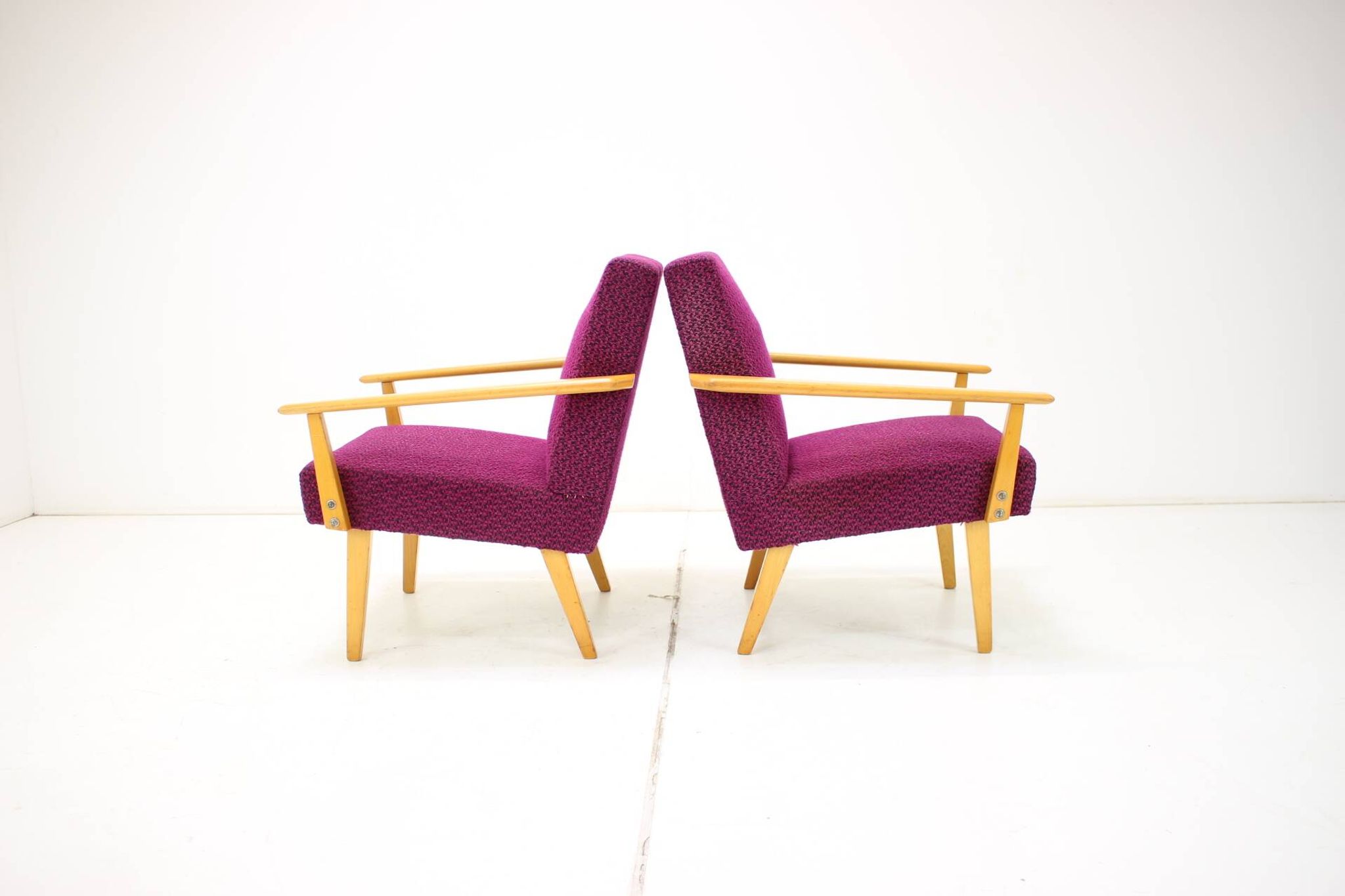 1960s Pair of Armchairs, Czechoslovakia